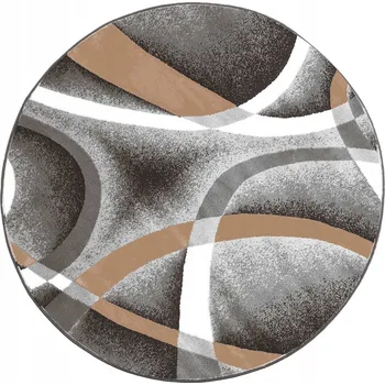 Koberec Kulatý Koberec STRADO NOVO 90 protiskluzový měkký hedvábný moderní