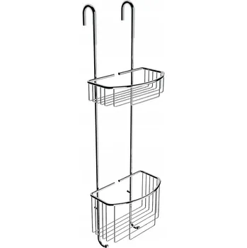 Koupelnový nábytek NIMCO Trend TR 02-26 Dvoupatrová chromovaná závěsná police - Nimco
