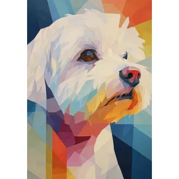 Panel na ušití deky Wellsoft fleece 140x200 bílý psík