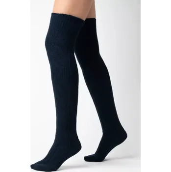 Dámské ponožky Dámské nadkolenky 089 černá - Steven černá 35-37