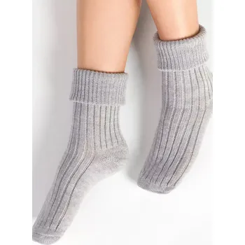 Pánská móda Dámské ponožky na spaní 067 sv. šedá a sv. modá - Steven světle modrá 35/37