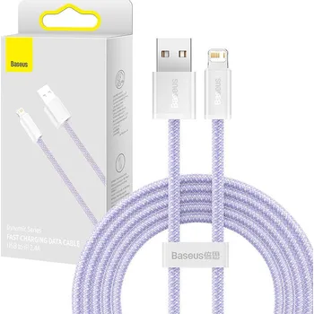 Datový kabel Baseus Dynamic kabel USB na Lightning, 2,4 A, 2 m (fialový)