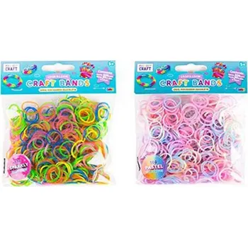 kreativní sada gumičky craft bands – mix barev pro pletení náramků
