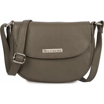 Kabelka Beltimore kabelka, kožená kabelka přes rameno, hnědá