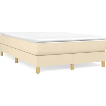 Postel Čalouněná postel VidaXL 120x200 cm bílá, krémová