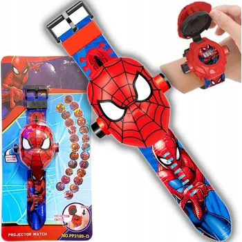 Hodinky 3D HODINKY S PROJEKTOREM Spiderman (Spider-Man) - PROMÍTÁ OBRÁZKY, FIGURKA