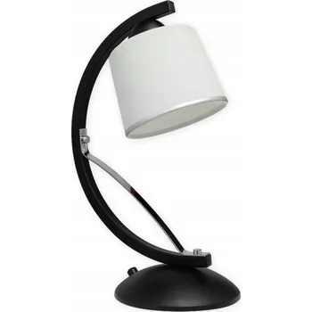 Lampička Stolní lampa LEMIR Astred bílá, černá, stříbrná, šedá 60 W