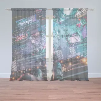 Záclona Sablio Záclony Pohled z výšky: 2ks 150x250cm