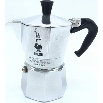 Moka konvice Kávovar Bialetti Moka Express 3 šálky stříbrný černý hliníkový