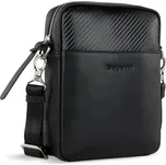 Pánská kožená malá taška přes rameno Bugatti Comet černá 49220801