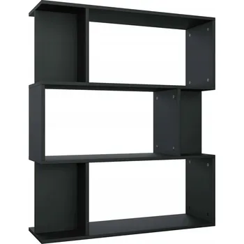 regál Regál z dřevotřísky 80x24x96 cm Černý