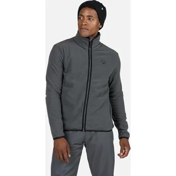 Pánská mikina Rossignol STRAWPILE FLEECE FZ-ONYX GREY-mikina - 00M