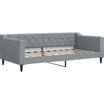 Pohovka Světle šedá rozkládací pohovka 212 x 100 x 67 cm