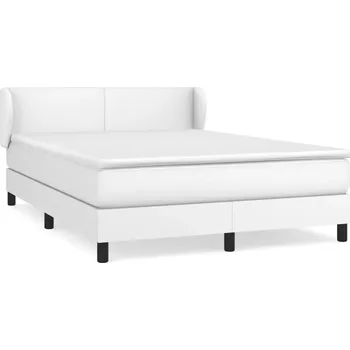 Postel Kontinentální postel s matrací 193 x 147 x 78/88 cm, bílá barva