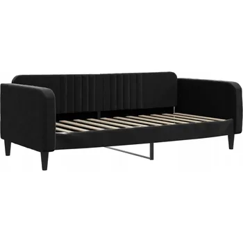 Pohovka Černá pohovka s funkcí spaní, rozměry 223 x 100 x 75 cm