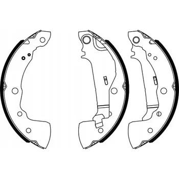 Brzdová čelist Sada brzdových čelistí Bosch 0 986 487 963