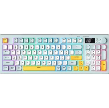 Herní klávesnice Onikuma s OLED displejem a RGB, 94 kláves, bezdrátová i kabelová