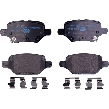 Brzdová destička Sada brzdových destiček, kotoučová brzda HELLA 8DB 355 040-181