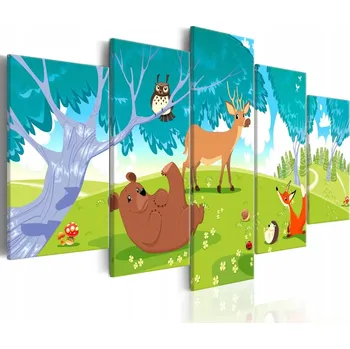 Obraz Obraz - Přátelská zvířata - 100x50