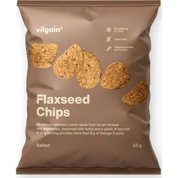 Chips Vilgain Flaxseed Chips – solené 50 g