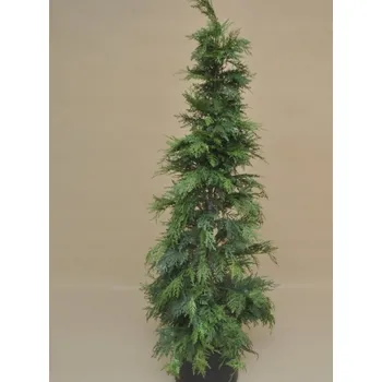 umělá květina Umělý Vánoční Stromek Zelená Thuja v Květináči 180 cm Sváteční Dekorace Gumovaný