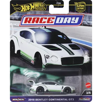 autíčko Hot Wheels Premium 2018 BENTLEY CONTINENTAL GT3 ZÁVODNÍ DEN CAR CULTURE 1:64