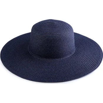 Klobouk Dámský letní klobouk / slamák k dozdobení, střední, 6 modrá pařížská