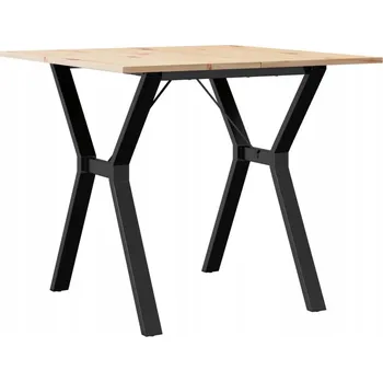 Jídelní stůl Jídelní stůl z masivního borovicového dřeva, nohy ve tvaru Y, 80x80x75 cm