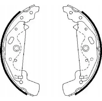 Brzdová čelist Brzdové čelisti Bosch 0 986 487 643 - sada