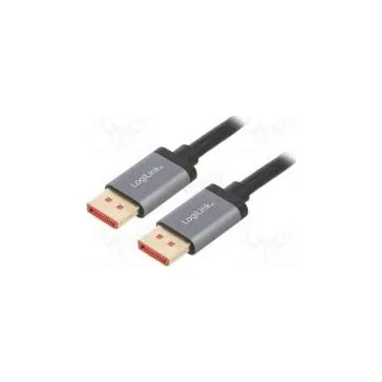 Video kabel Kabel DisplayPort 1.4,HDCP 2.2 černá Mat.těl hliník