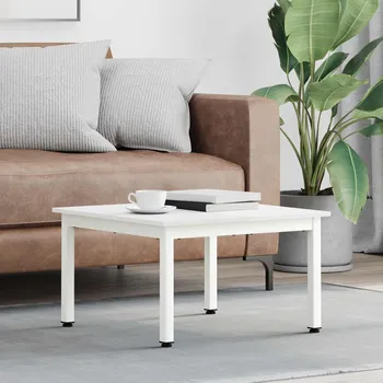 Konferenční stolek vidaXL Konferenční stolek Bílá 60 x 60 x 36 cm Masivní borové dřevo