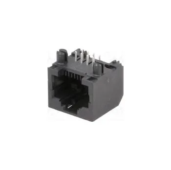 Elektrická zásuvka Zásuvka RJ45 PIN 8 Kat 5 nestíněné Uspořádání výv 8p8c THT