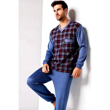 Pánské pyžamo Pánské Pyžamo Dlouhé FOLTÝN PD 371 Velikost: 7XL