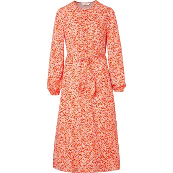 Dámské šaty 655661 - Tchibo - Tkané šaty s potiskem - pro ženy - vel. 46 - barva: červená
