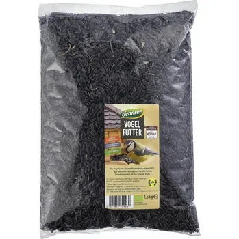 Krmivo pro ptáka Dennree Krmná slunečnice pro ptáčky 1,5 kg bio BIO Množství: 1 ks