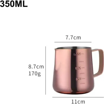 Konvička na mléko Nerezová konvička | ROSE GOLD | 350 ml