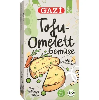 Hotové jídlo GAZI Tofu omeleta se zeleninou 180 g bio BIO VEGAN BEZLEPEK Množství: 1 ks