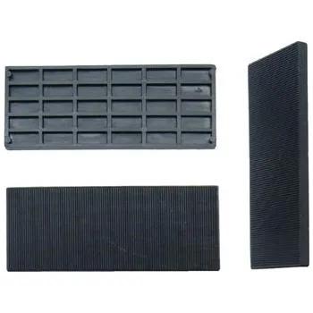 Sada nářadí Podložka vymezovací plastová rozměr 41 x 100 mm tloušťka 5 mm, stavební, montážní barva černá