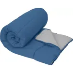 Celoroční prošívaná přikrývka 140x200 cm z dutého vlákna, modrá