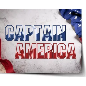 Plakát Sablio Plakát Kapitán Amerika Vlajka - 60x40 cm