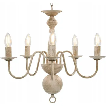 Stropní lustr v klasickém stylu, antická bílá, 50 x 45 cm