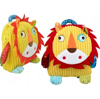 plyšák Batoh jednokomorový dětský batoh lev hračka plyšová hračka batoh Balibazoo chlapci, dívky vícebarevný