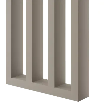 Lamele 3D Dělící lamelová stěna s podstavcem - volně stojící, 990 x 2005 mm, (MDF), PÍSKOVÁ BÉŽOVÁ Kolmo k základně