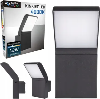 Venkovní osvětlení Venkovní nástěnné svítidlo Masterled šedé s integrovaným LED zdrojem 12 W