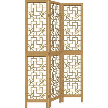 Paraván Paraván Paulownia Hnědá 3 panely 105-110 x 180 cm