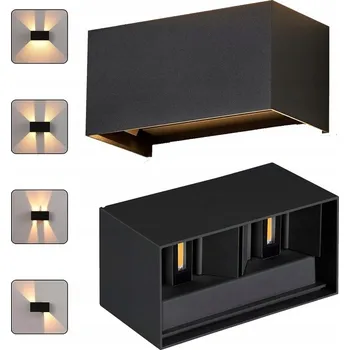 Venkovní osvětlení VENKOVNÍ ZAHRADNÍ NÁSTĚNNÁ LAMPA S ČIDLEM POHYBU A SOUMRAKU