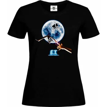 Dámské tričko Tričko E.T. Druh: Dámské, Barva: Černá, Velikost: S