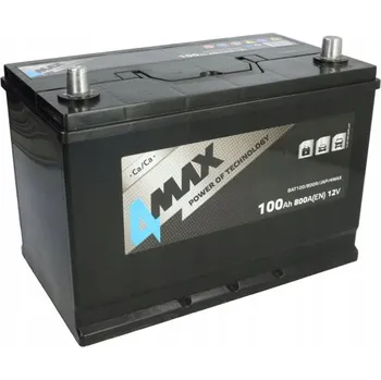 Autobaterie Akumulátor 4MAX ECOLINE 100Ah 800A P+ BAT100/800R/JAP/4MAX