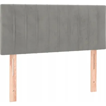Čelo postele z aksamitu, nastavitelné, tmavě šedé, 80x5x78/88 cm
