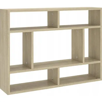 police Nástěnná police, dub sonoma, 75x16x55 cm